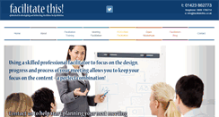Desktop Screenshot of facilitatethis.co.uk